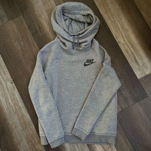 Nike Cowl Neck/Hood Sweatshirt in Heather